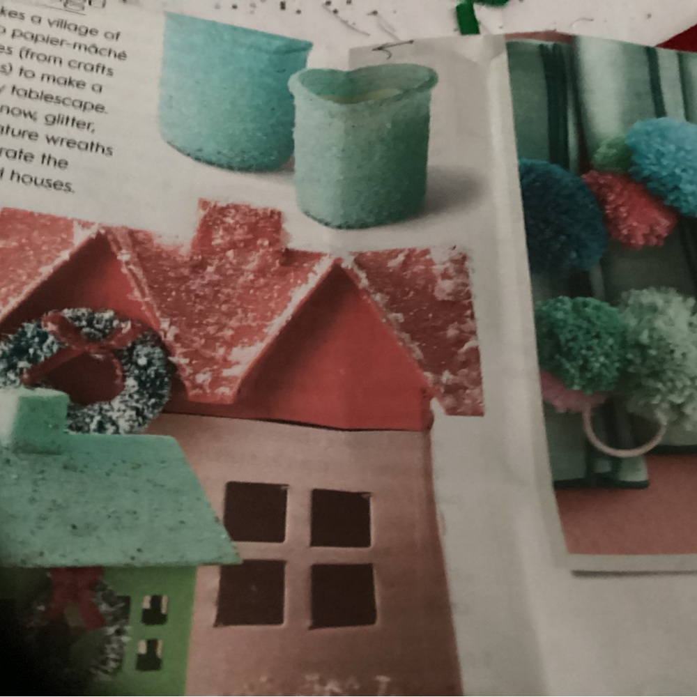 Christmas Paper Mache house ornament to paint and or decorate. - Picture 3 of 3